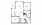B1u - 2 bedroom floorplan layout with 2 baths and 1191 square feet.